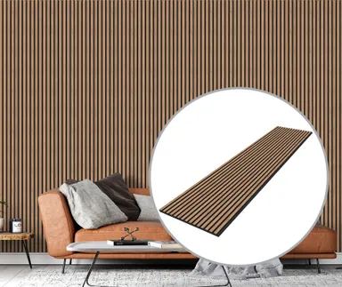 HORI WALL Akustik LongLine Dekor Wandpaneele Walnut 0