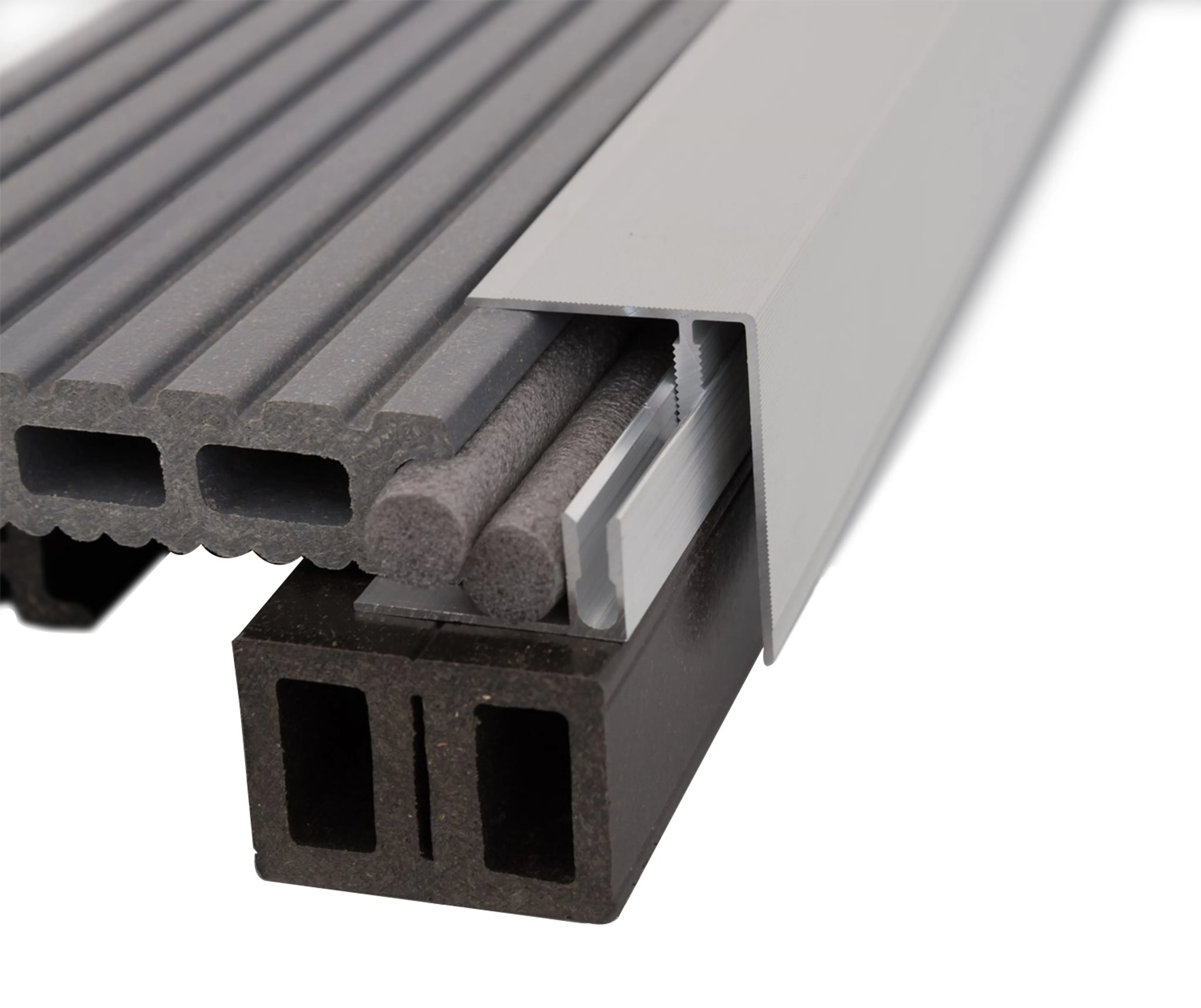 Kovalex Terrassendielen WPC Alu-Seitenabschluss für WPC Unterkonstruktion (10030014376)