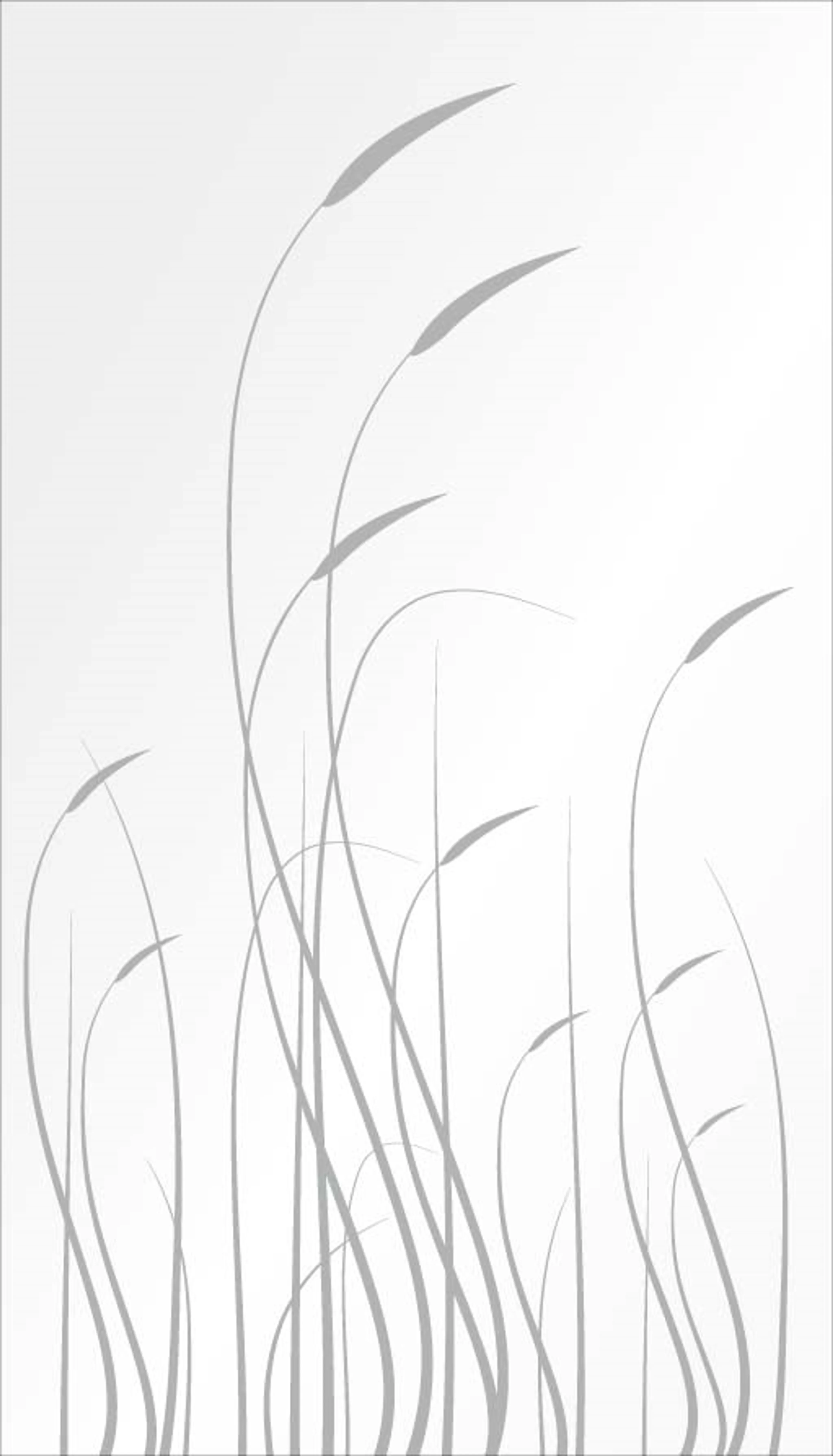 HORI Glaszaun Glassichtschutz Schrägelement Motiv Hohes Gras (10030017289)