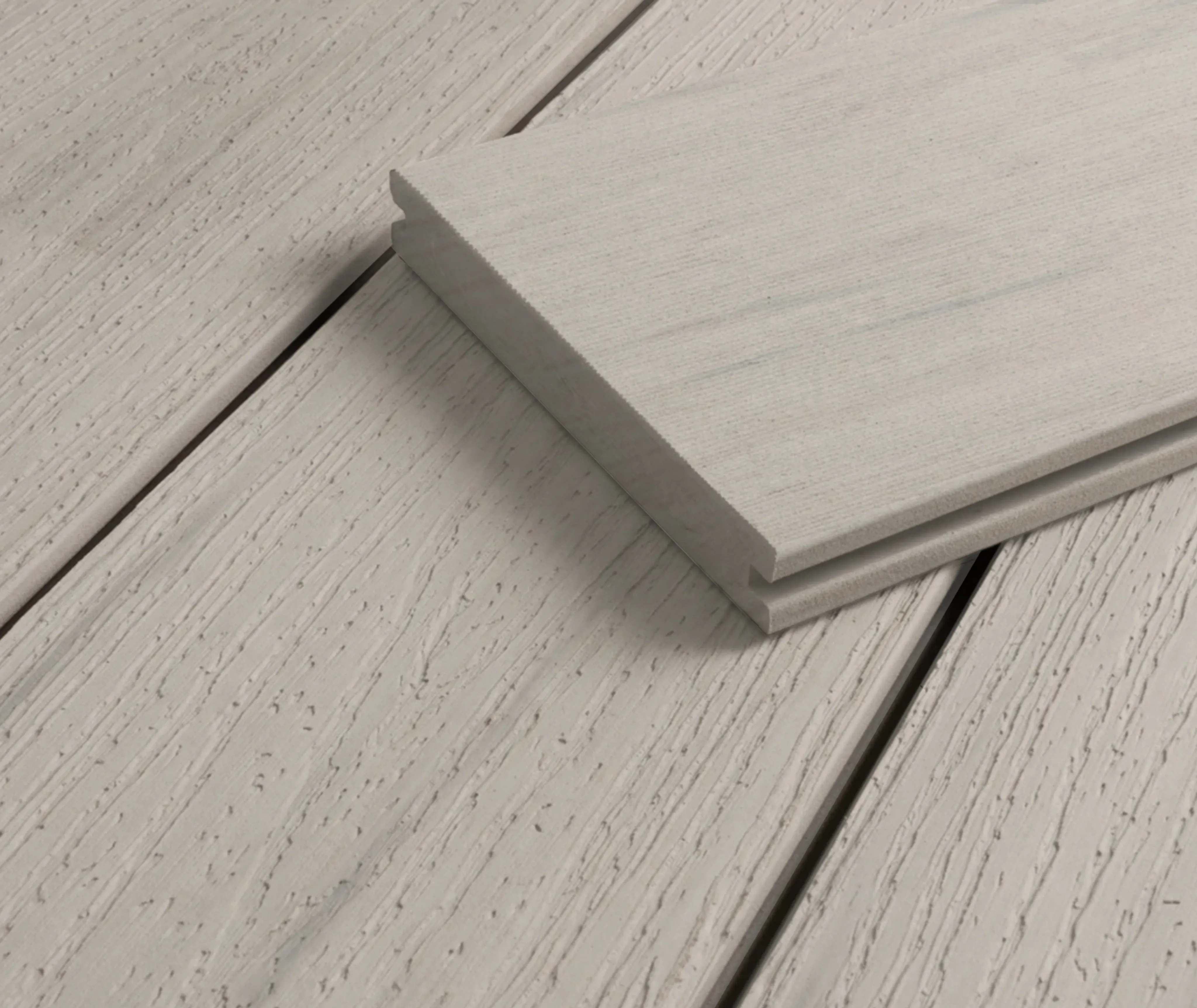 HORI Terrassendielen WPC/BPC Exclusive Line weiß/creme massiv 20x140mm (10030014344)