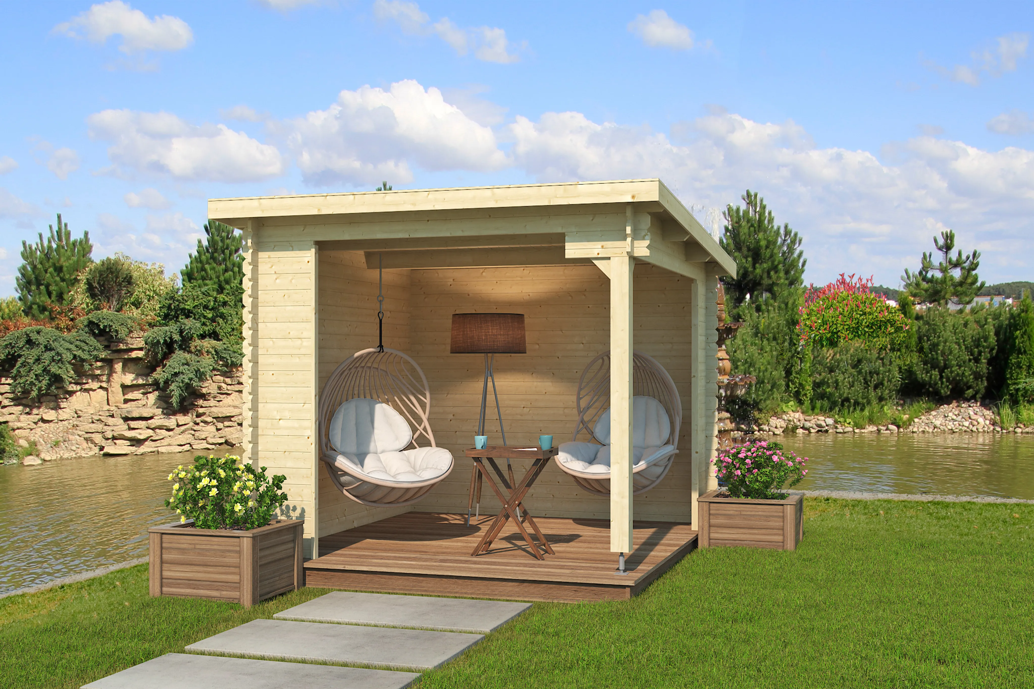 Lasita Maja Gartenhaus Unterstand Lounge Buffalo (10040010914)