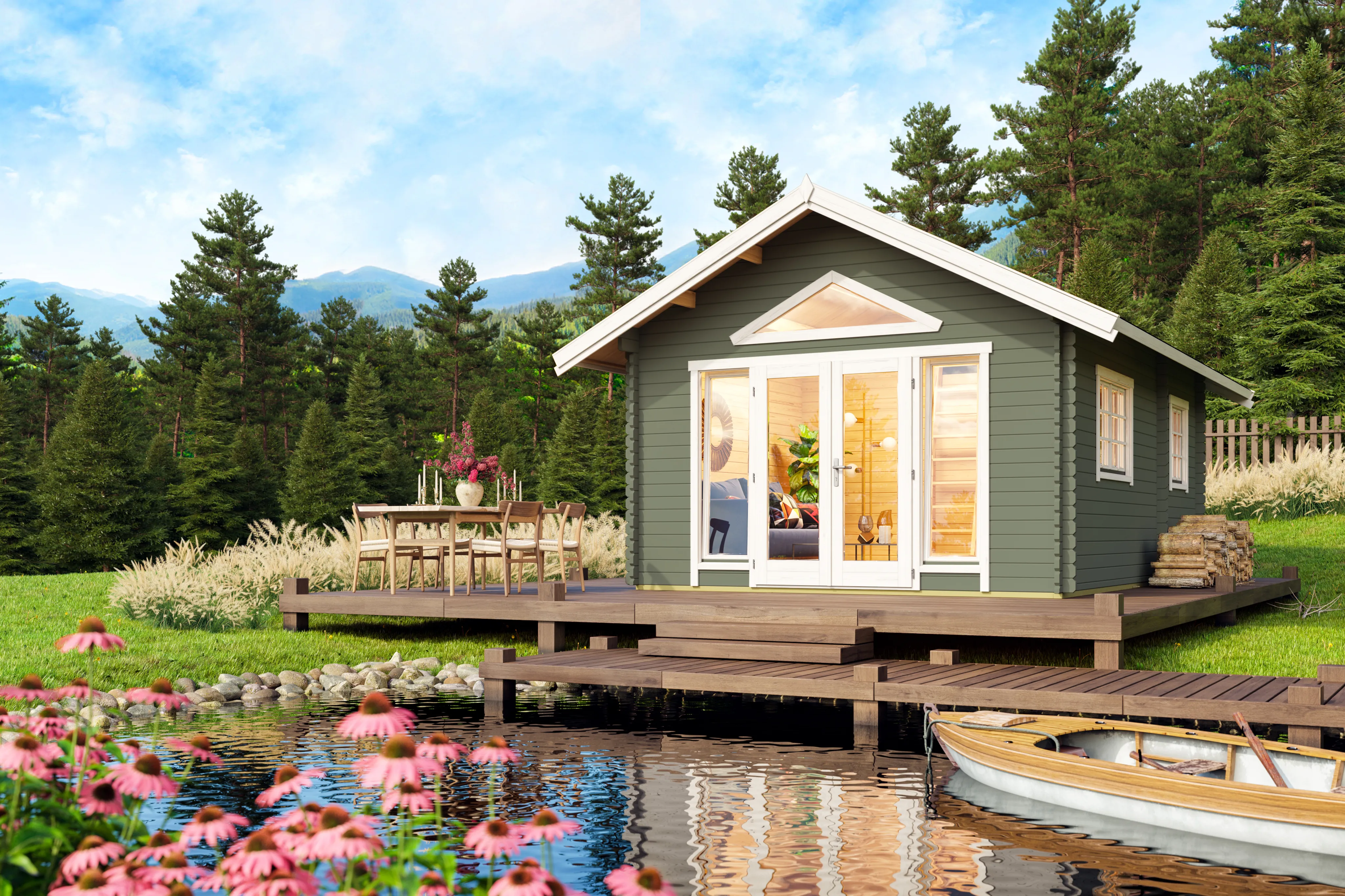 Lasita Maja Gartenhaus Caroline DGP+ (10040329050)