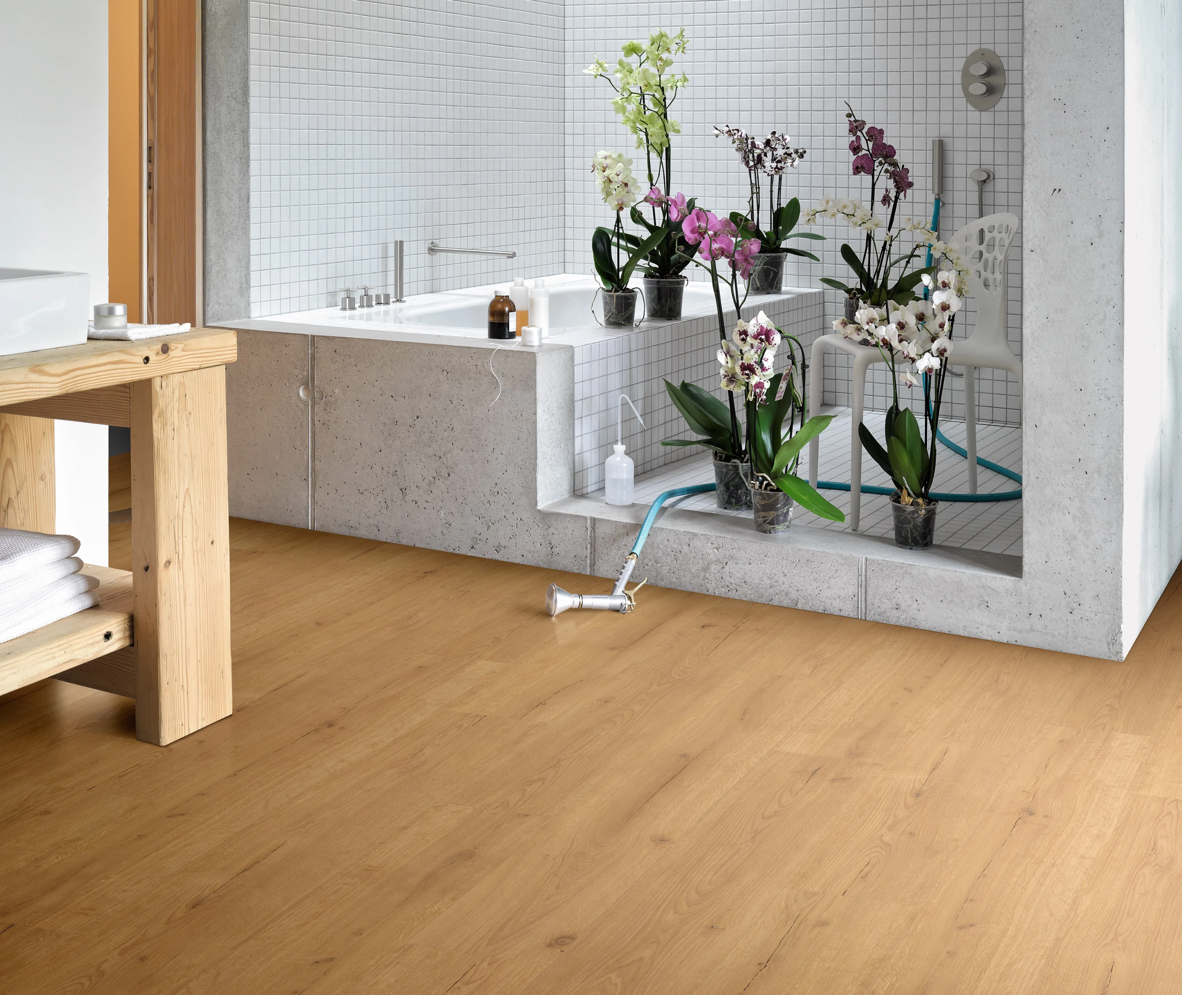 PARADOR Klebe-Vinylboden Basic 2.0 Eiche Infinity Natur Lebhafte struktur Landhausdiele (3496655000)