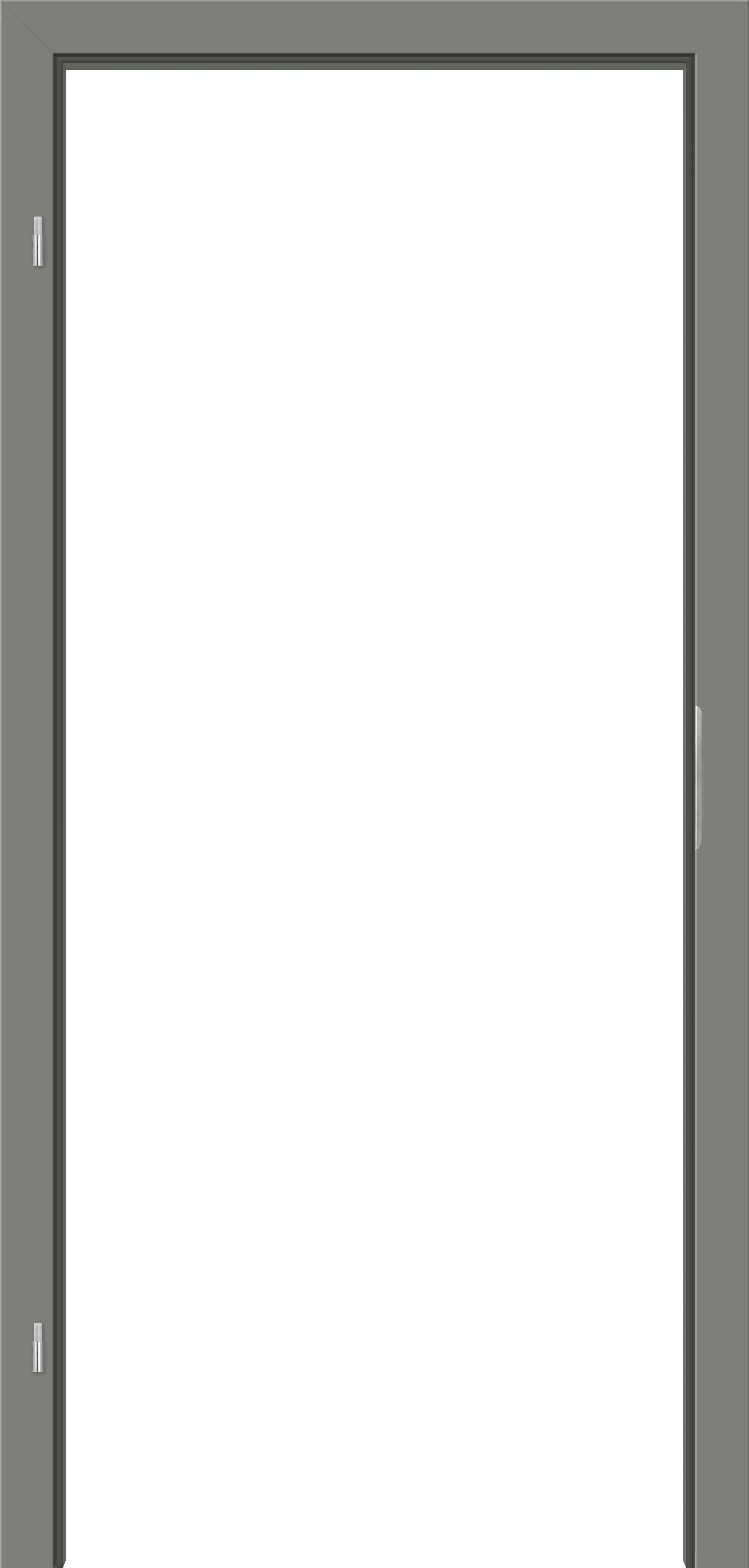 HORI Blendrahmen Lavagrau RAL7037 Designkante (10030090016)