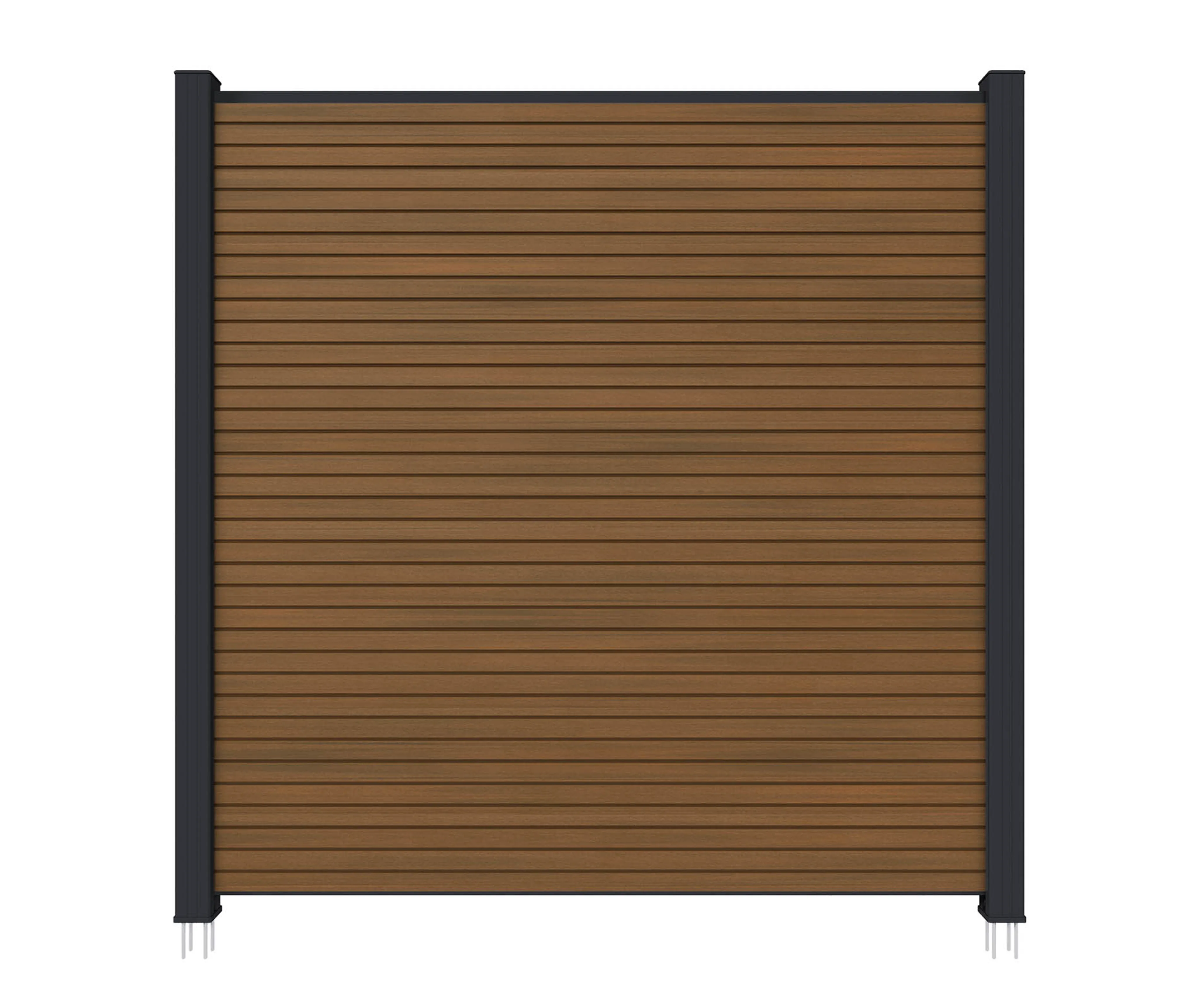 NewTechWood WPC Sichtschutzzaun Stecksystem Modena Rhombus (10040365707)