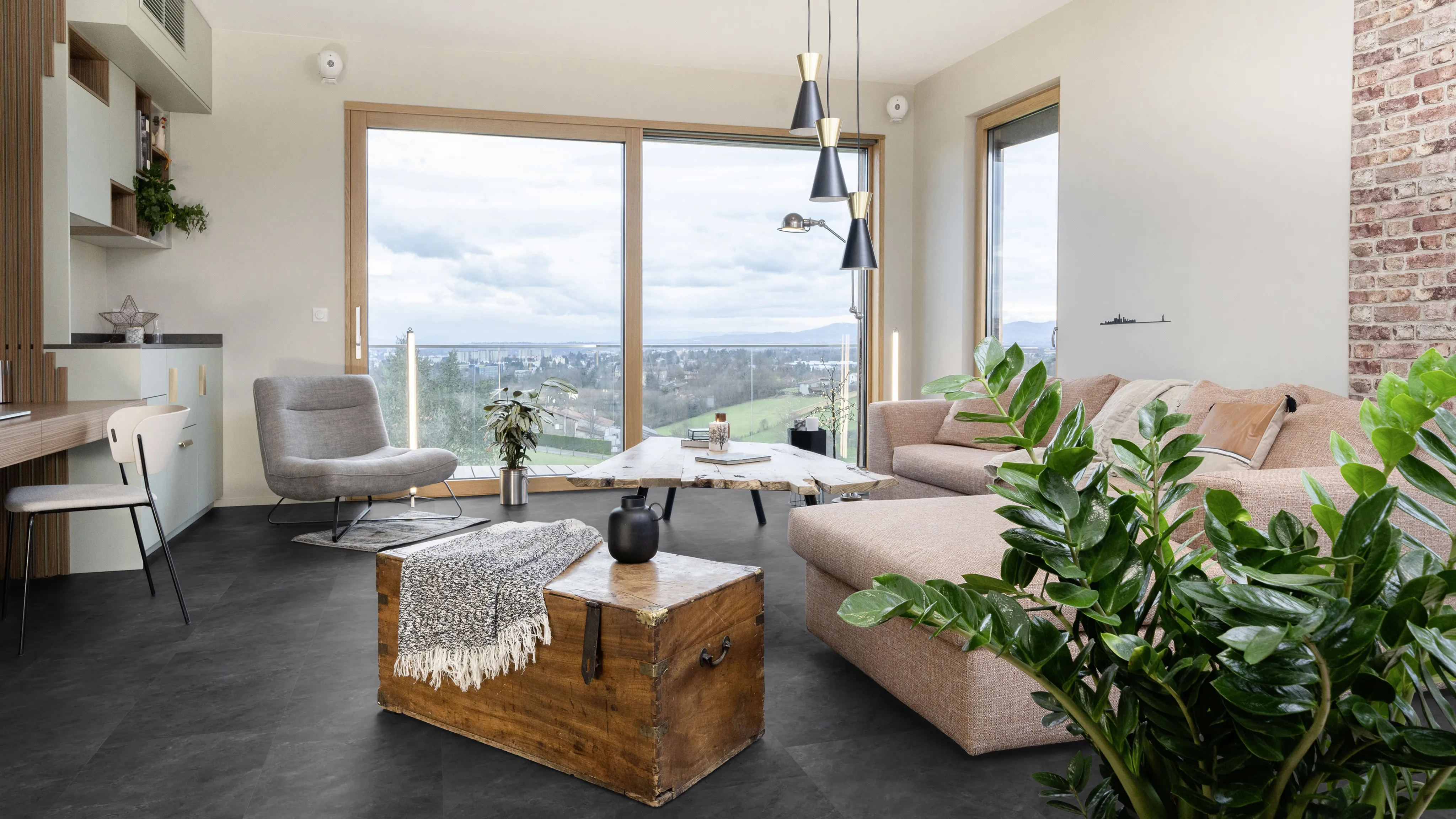 Gerflor Klick-Vinylboden Senso Premium Rigid Acoustic Grey Marble Fliese (10040323763)