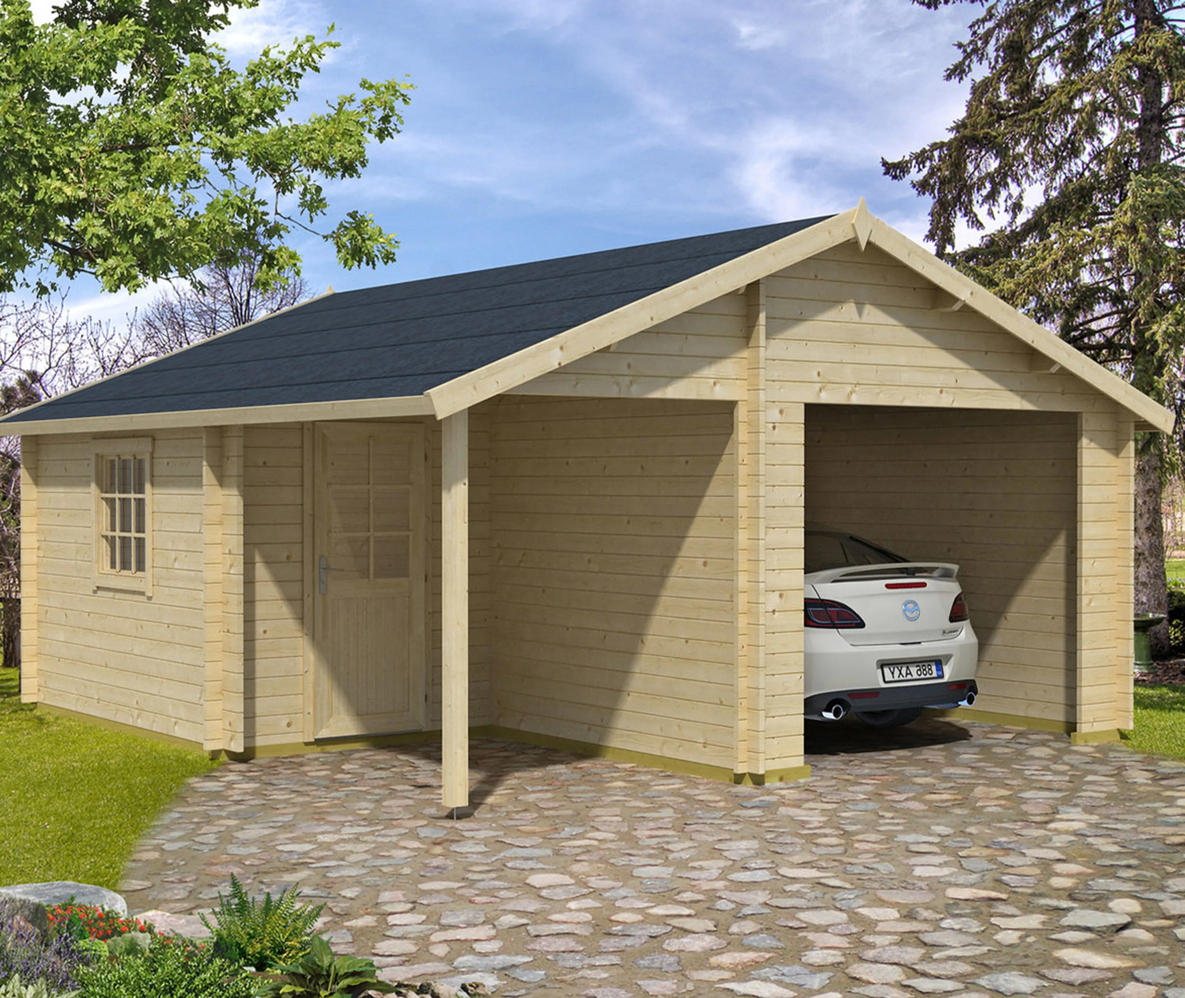 Lasita Maja Zubehör Kit spiegelverkehrte Montage für Garage Nevis (10030020932)