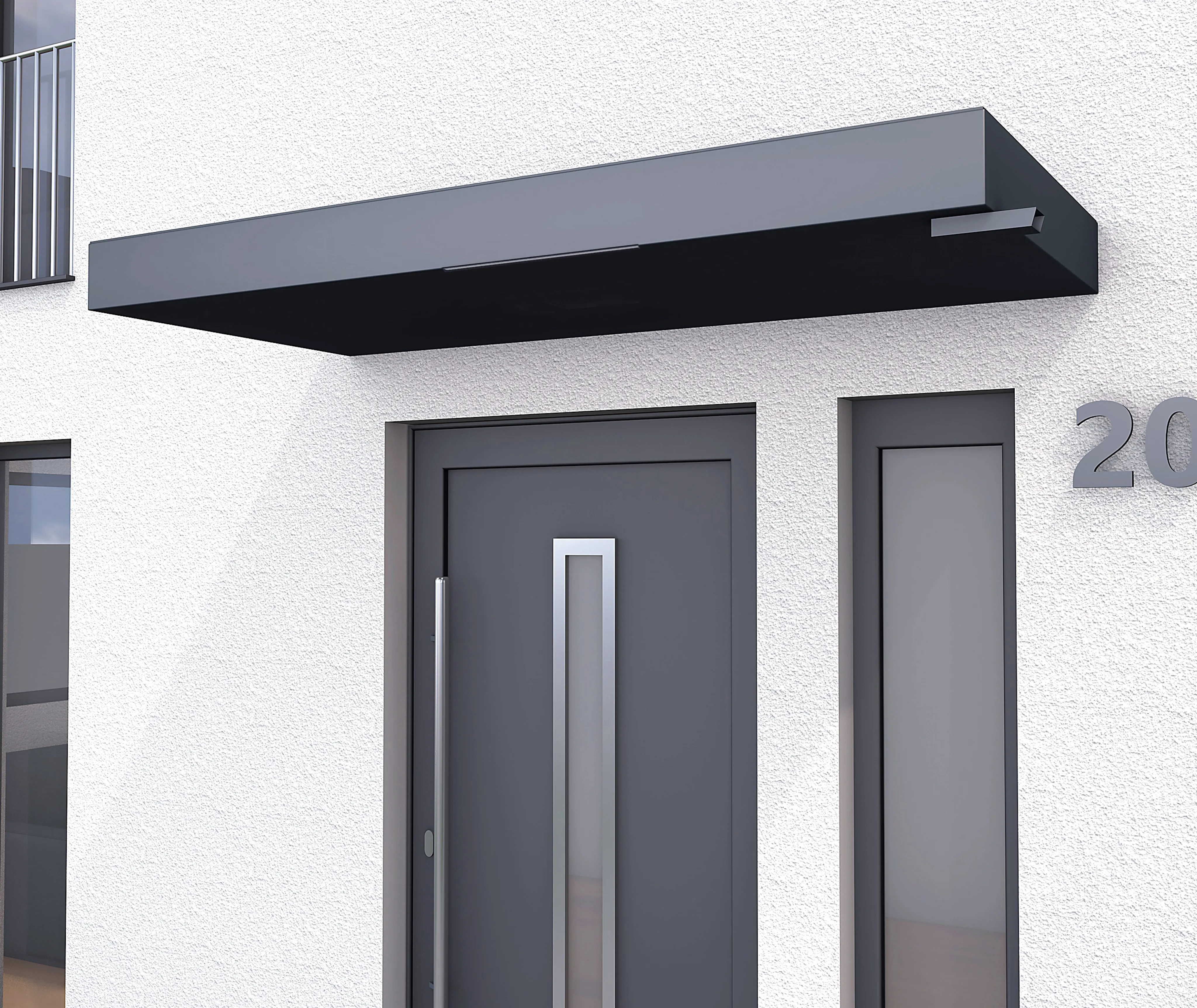 Gutta Vordach Haustür BS PLUS aluminium (10030020757)