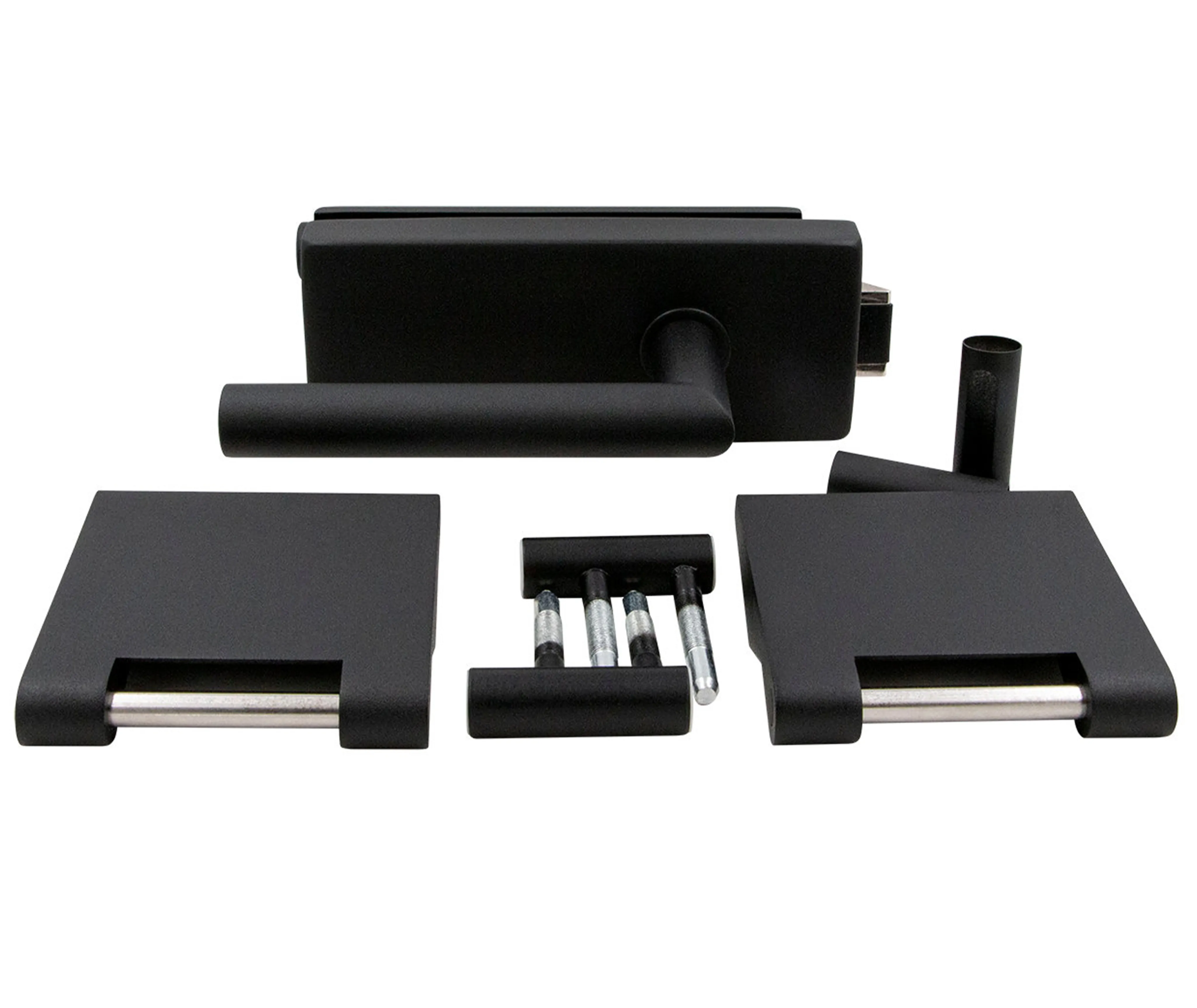 HORI Beschlagsset Design schwarz inkl. 3-tlg. Band, Rahmenteil und Türgriff (10030083011)