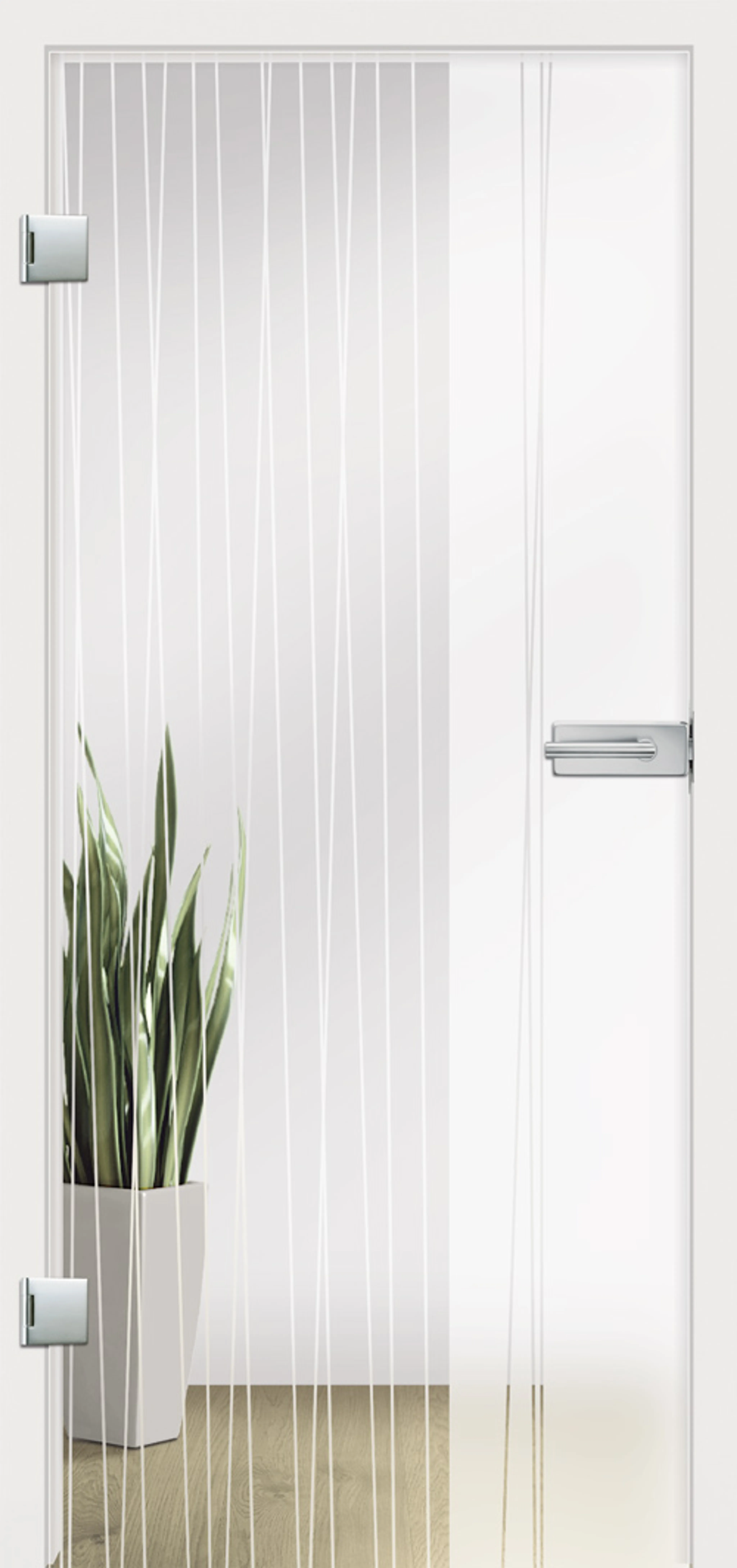Licht & Harmonie Glastür 8 mm ESG Modell Stream Typ 1 (10040060816)