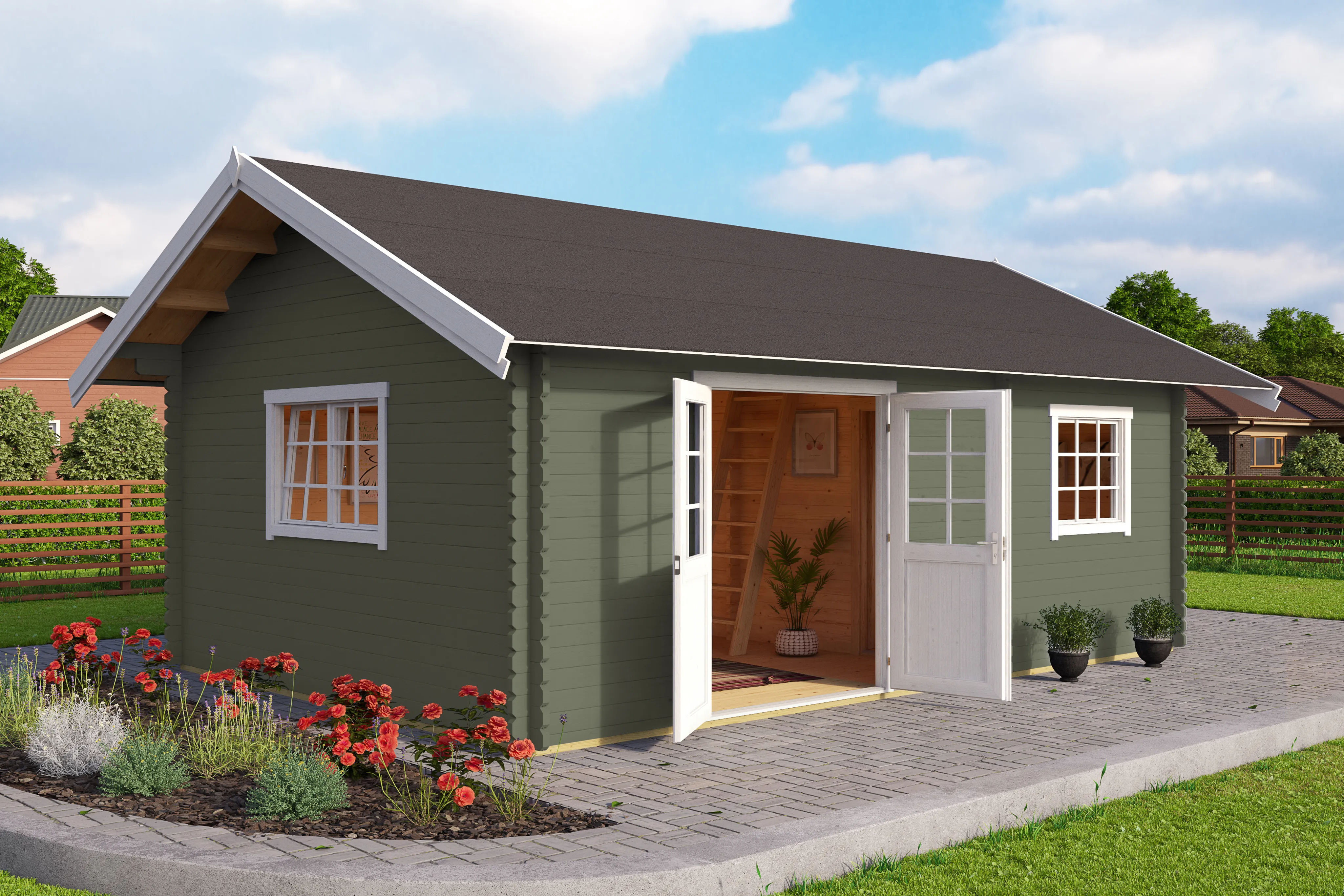 Lasita Maja Gartenhaus Caroline DGP+ (10040329047)