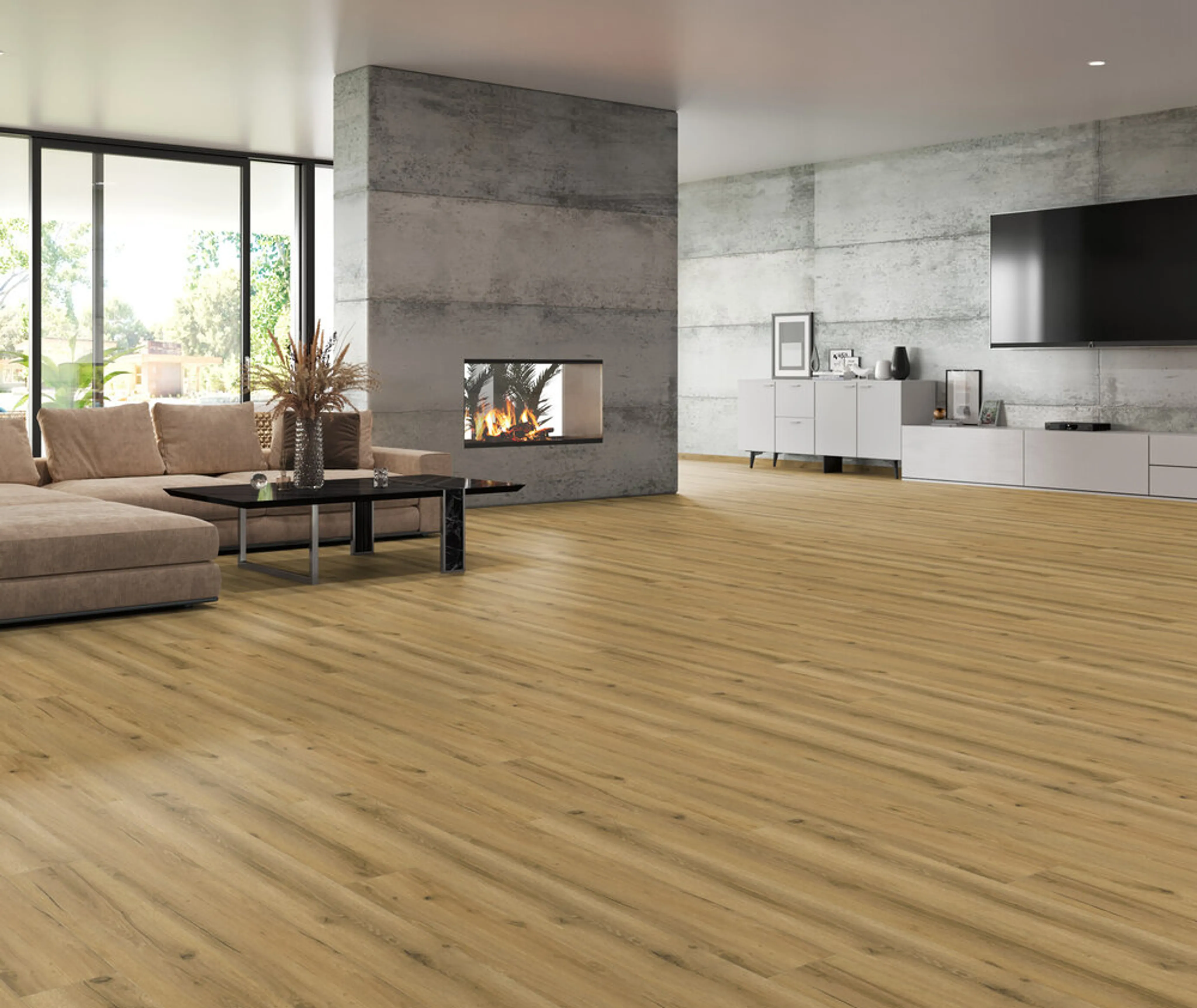 tilo Vinylboden GRANDO Eiche Kalahari Holzoptik softsynchron Landhausdiele (10040374344)