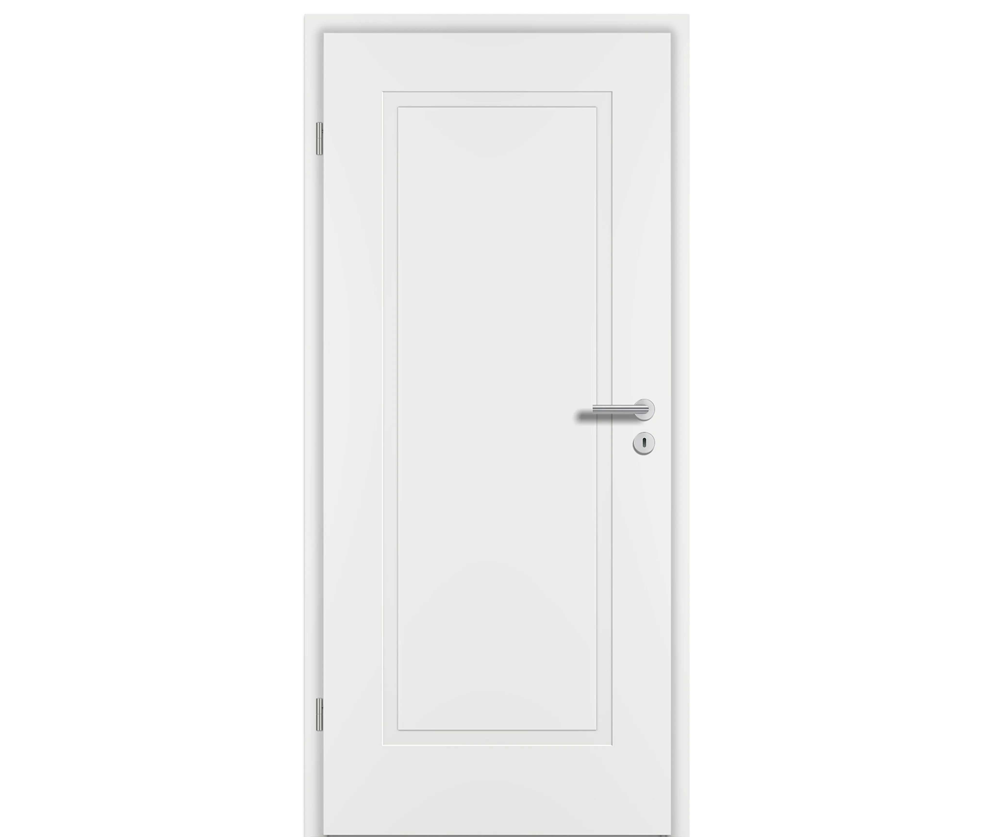 PRÜM Zimmertür ELEGANCE MODENA M1 Weißlack Exclusiv RAL 9016 Röhrenspan kleine Rundkante (10040143566)