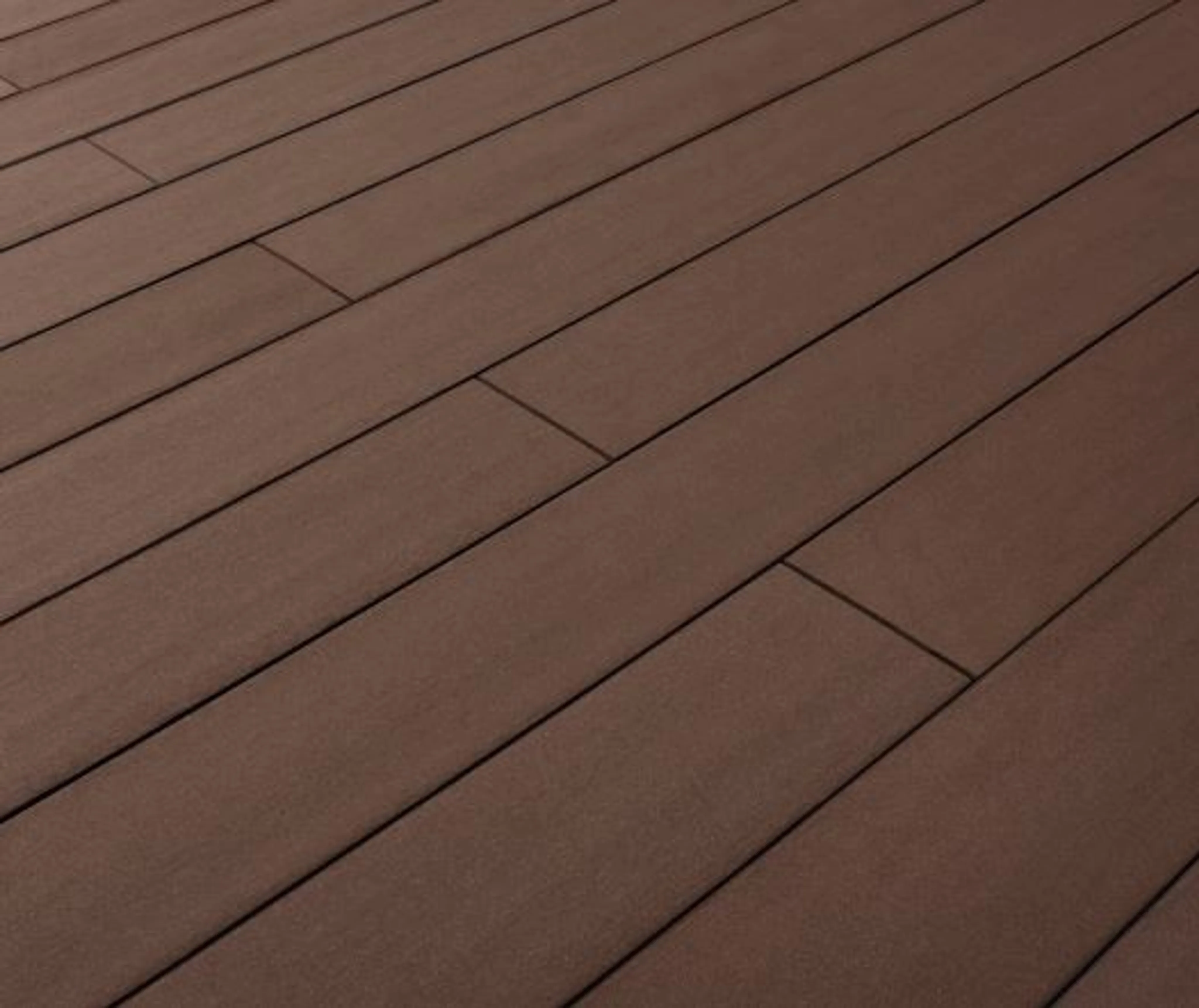 Lignodur terrafina Terrassendielen WPC Massiv XL glatt gebürstet Rotbraun 21 x 196mm (10040012260)