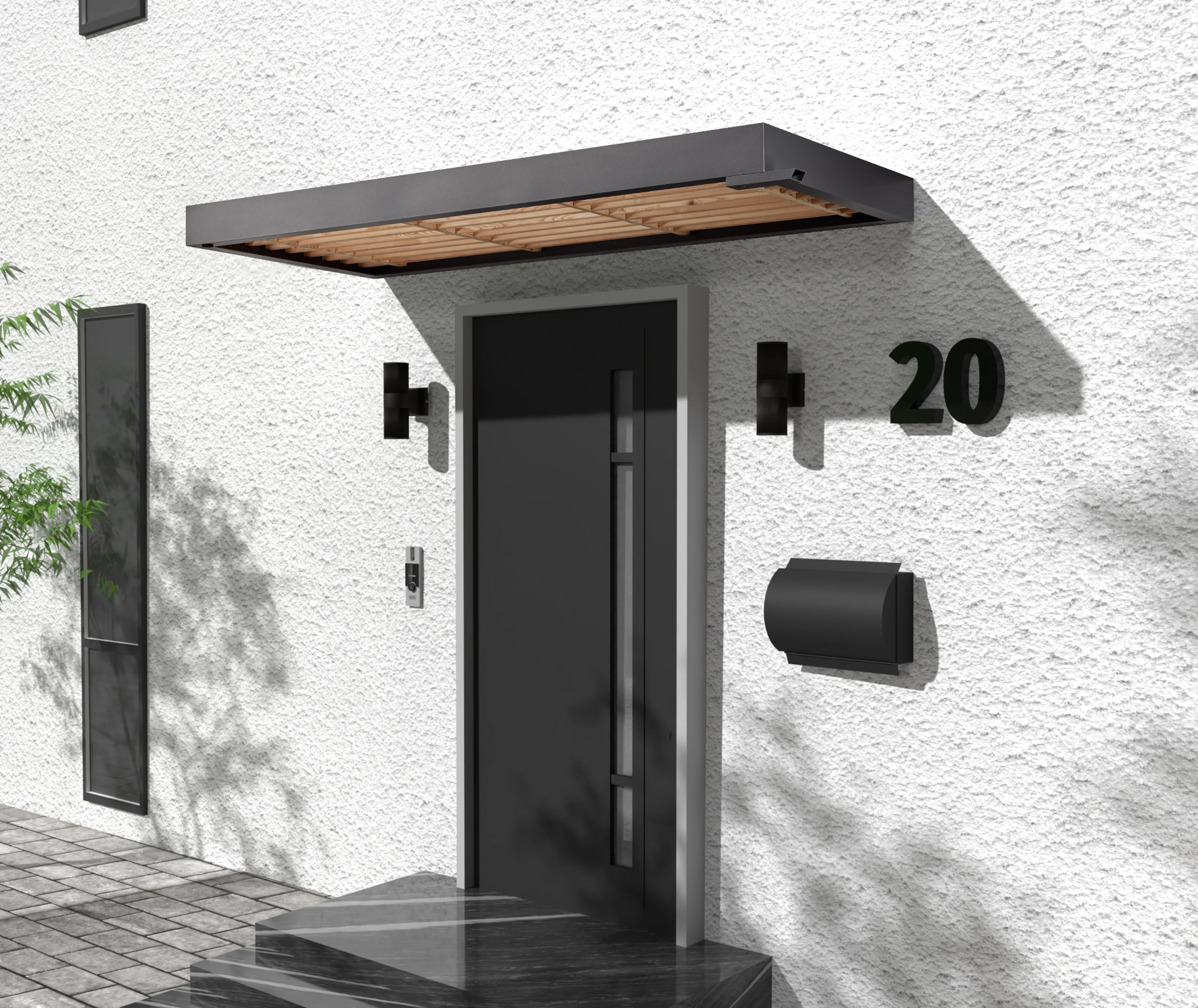 Gutta Vordach Haustür BS Timber DB 703 FS (10040356845)