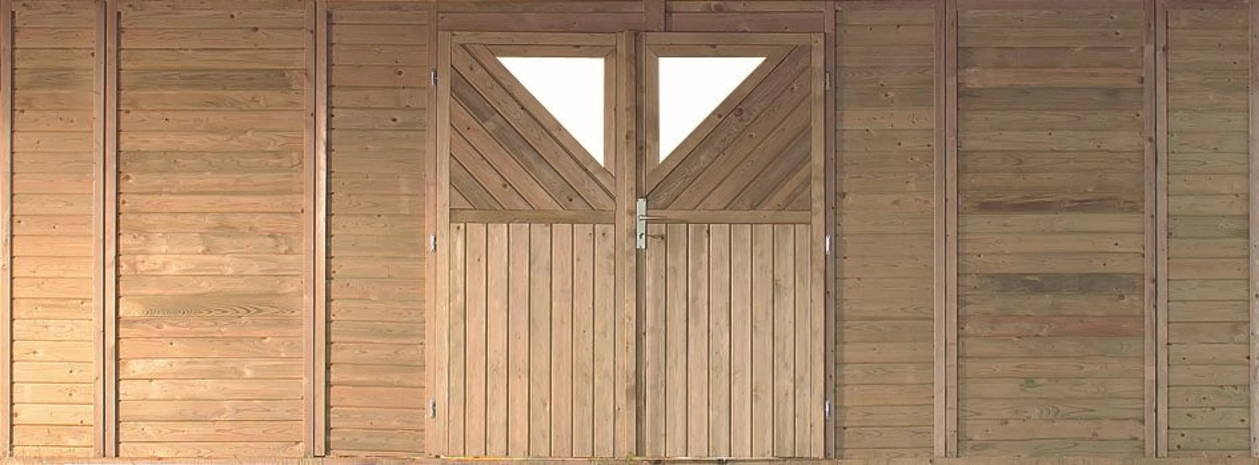 Karibu Frontelement mit Doppeltür für Doppelcarport (5070340300)