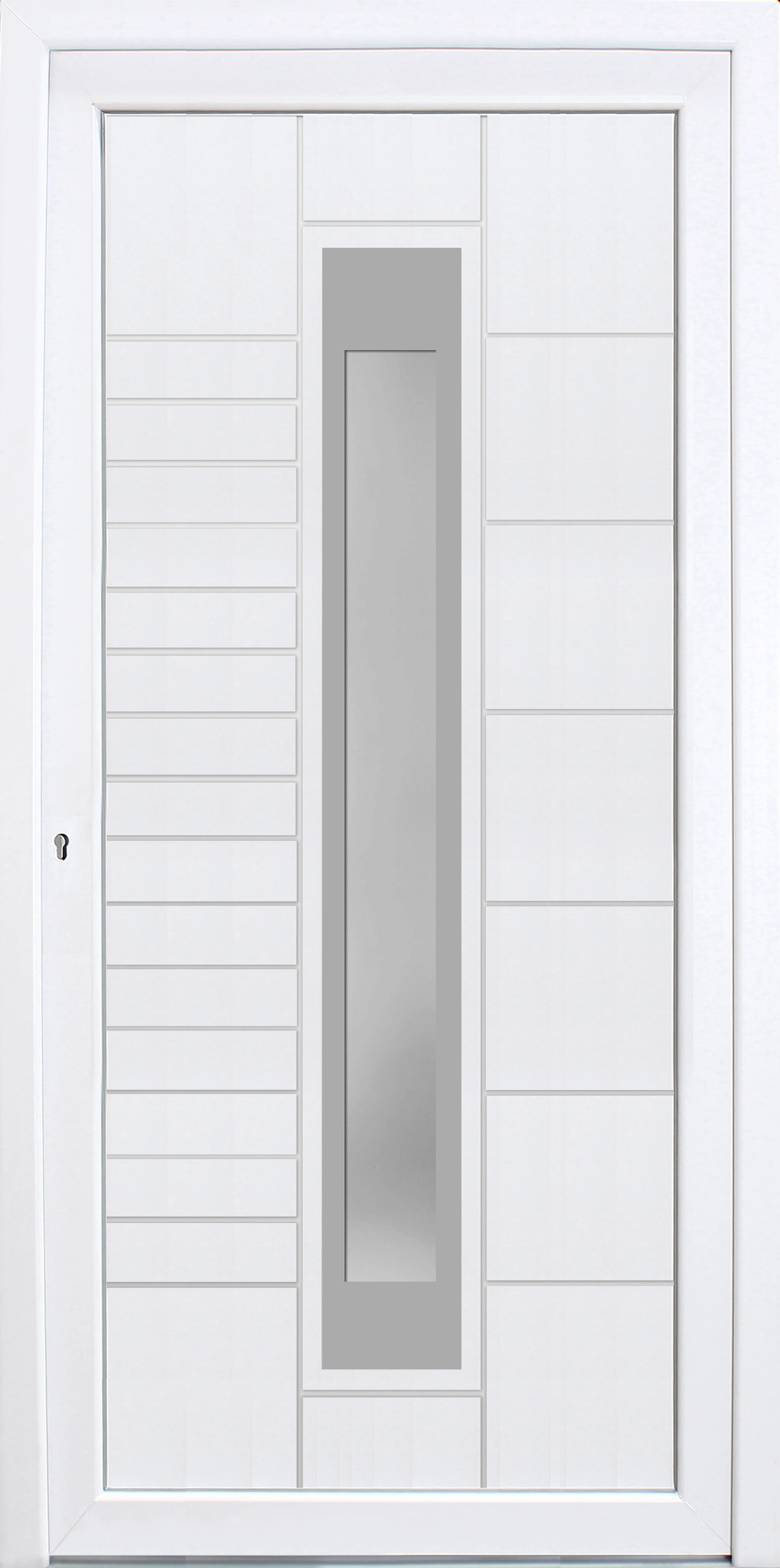 HORI Kunststoff Haustür Stripe ohne Türgriff (10040069743)