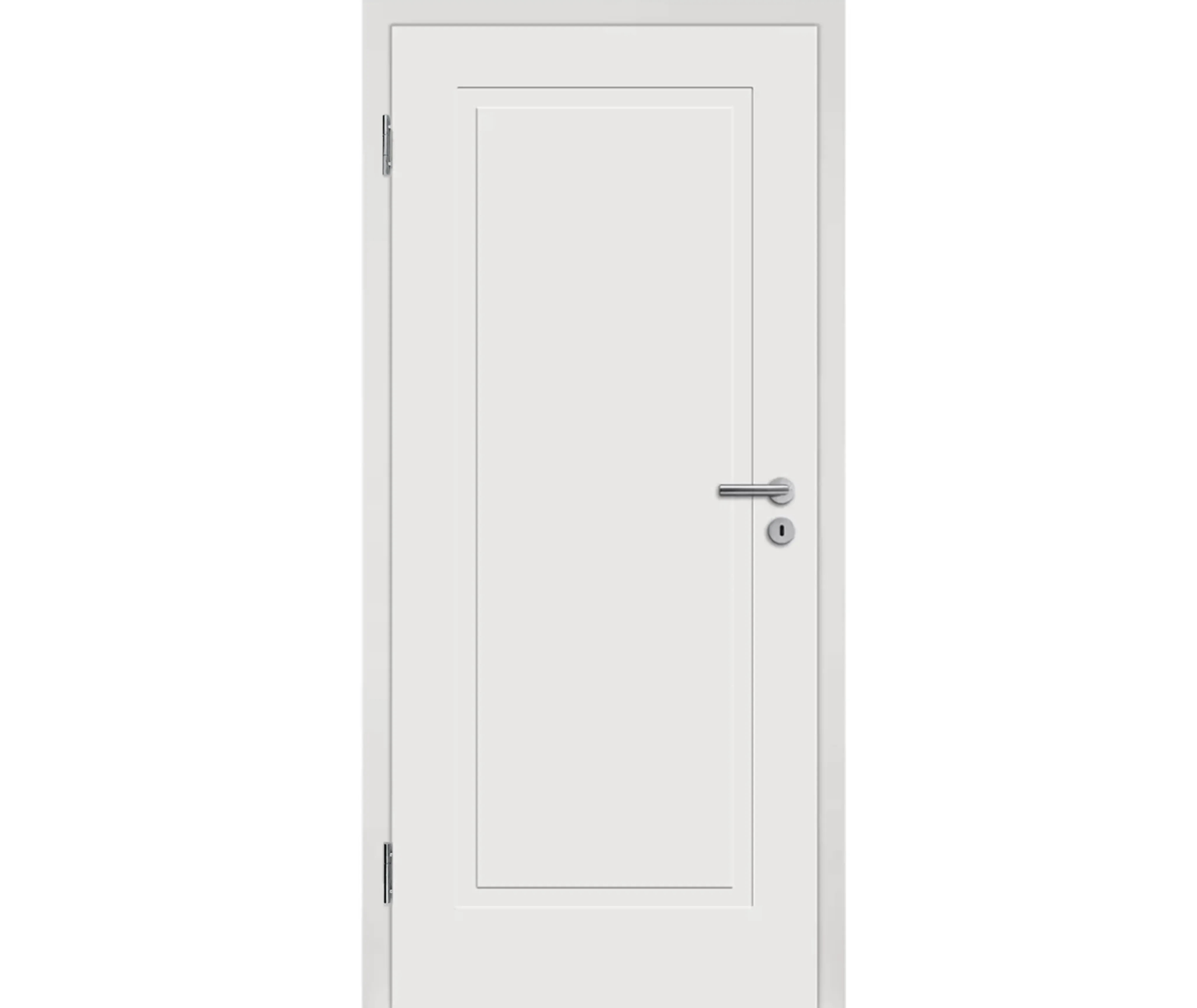 HORI Schallschutz Wohnungseingangstür Alicante 1 Weißlack RAL9010 SK1 Eckkante Vollspan (10040044324)