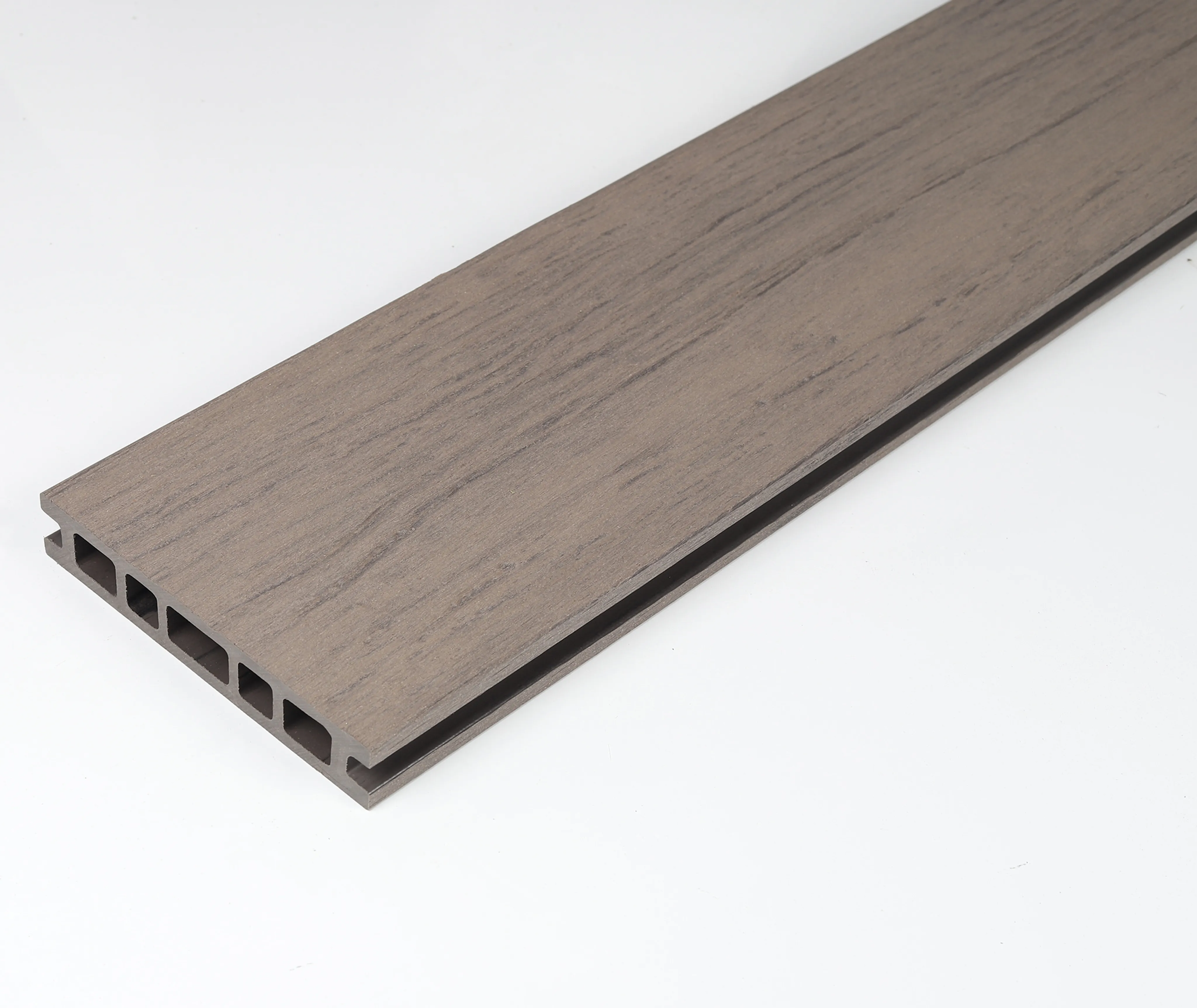 HORI Terrassendielen Komplettset WPC Treibholz Hohlkammer grau Bi-Color 25 x 145 mm (10040325957)