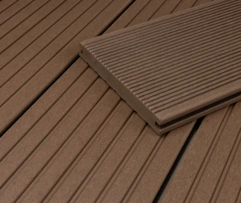HORI Terrassendielen Komplettset WPC/BPC Vollprofil massiv braun 20 x 145 mm 0