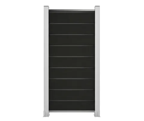 HORI Design WPC Sichtschutzzaun Stecksystem Zaunelement ohne Pfosten 0