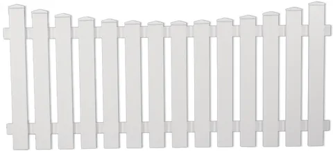 TETZNER & JENTZSCH Vorgartenzaun Lightline Vorgarten Tiefbogen weiß 0