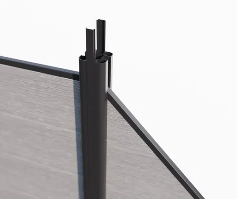 HORI WPC Sichtschutzzaun Stecksystem Safety Nutleiste 0