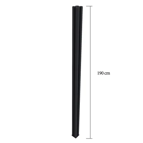 HORI WPC Sichtschutzzaun Stecksystem Alu Pfosten 0