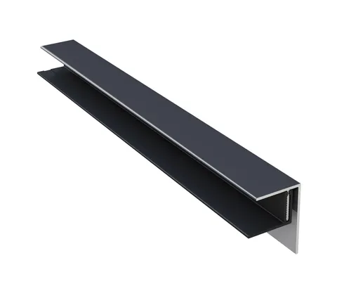 HORI Aluminium Fassade Abschlussprofil Anthrazit 0