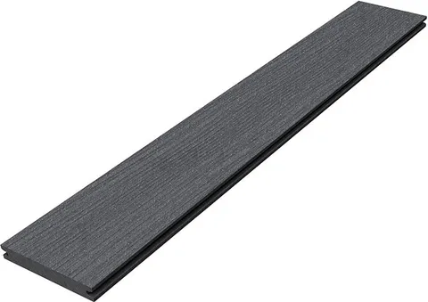 Megawood Terrassendielen Komplett-Set WPC Premium massiv schiefergrau 0