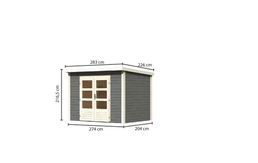 HORI Gartenhaus Skagen 5