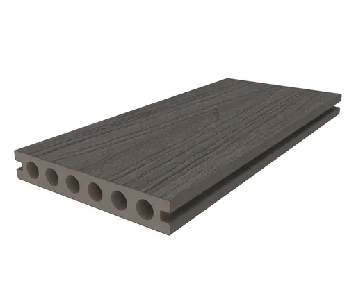 HORI Terrassendiele WPC Hohlkammer Wood Feeling Co-Extrudiert 22,5x138mm grau