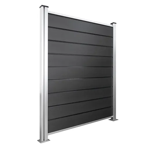 HORI Design WPC Sichtschutzzaun Stecksystem Zaun Komplettset