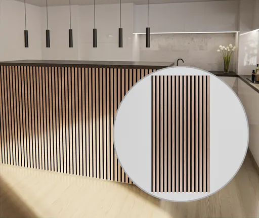 HORI WALL Akustik SlimLine Dekor Wandpaneele Oak