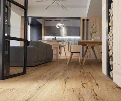 HORI Klick-Hartvinylboden Rigid SPC Eiche Cannes Altholz natur Landhausdiele