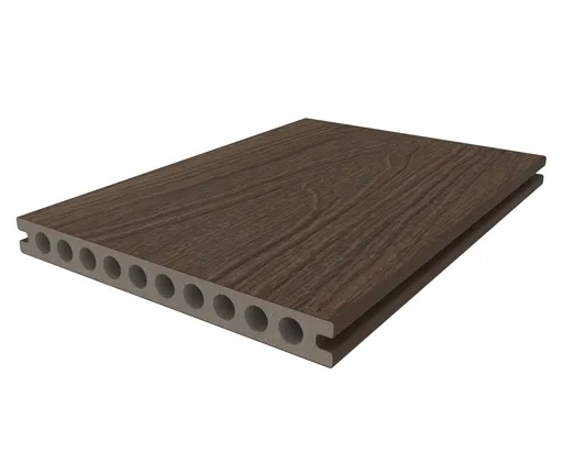 HORI Terrassendiele WPC Hohlkammer Wood Feeling Co-Extrudiert 22,5x210mm dunkelbraun