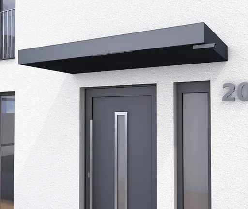 Gutta Vordach Haustür BS PLUS 200 DB 703 FS anthrazit aluminium