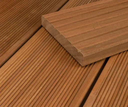 HORI Terrassendielen Komplettset Bangkirai Standard grob/fein 25 x 145 mm