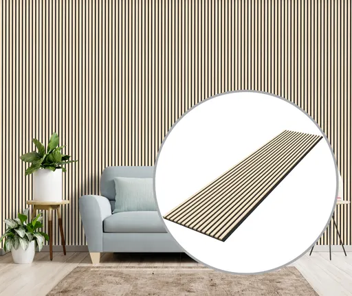 HORI WALL Akustik LongLine Dekor Wandpaneele White Oak