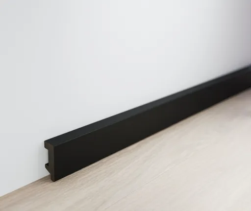 HORI Kunststoff Sockelleiste EPS Modern schwarz 2. Wahl