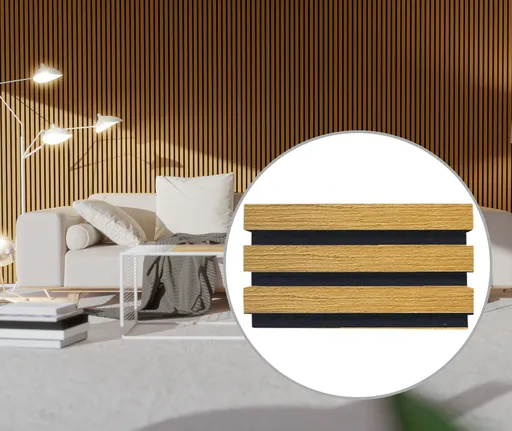 HORI WALL Akustik Dekor Wandpaneele Natural Oak geölt