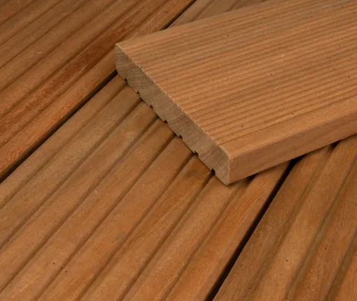 HORI Terrassendielen Komplettset Bangkirai Standard grob/fein 25 x 145 mm