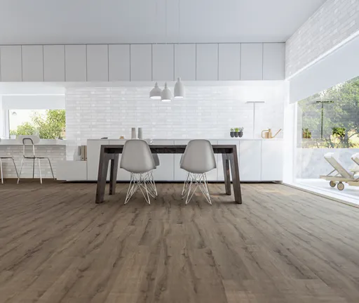 HORI Klick-Hartvinylboden Rigid SPC Eiche Rabat Landhausdiele synchron Holzstruktur