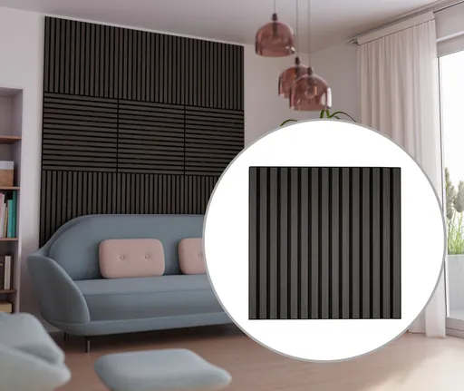 HORI WALL Akustik Dekor Wandpaneele Wenge quadratisch