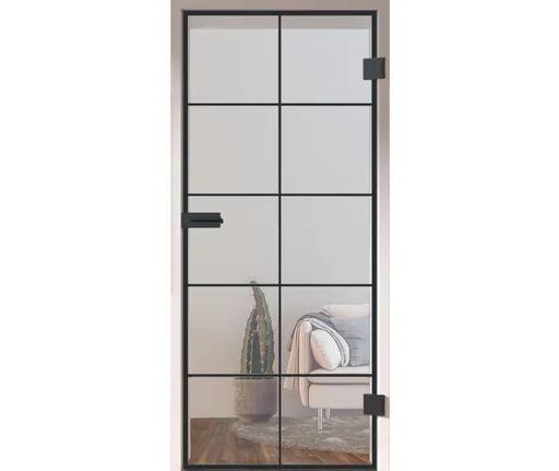 HORI Glastür Komplettset Loft Premium Castello Klarglas ESG 8 mm