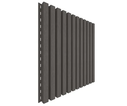 NewTechWood WPC Fassadenprofil Castellatio PRO65 33 x 181 x 2900 mm Silver Grey