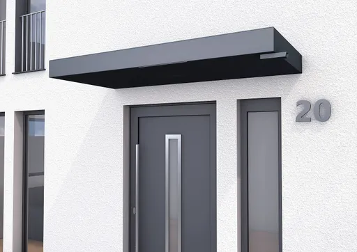 Gutta Vordach Haustür BS PLUS 200 DB 703 FS anthrazit aluminium