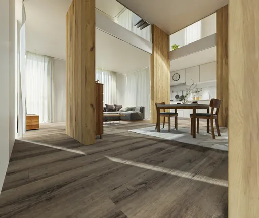 HORI Klick-Hartvinylboden Rigid SPC Eiche Salzburg strukturiert Landhausdiele