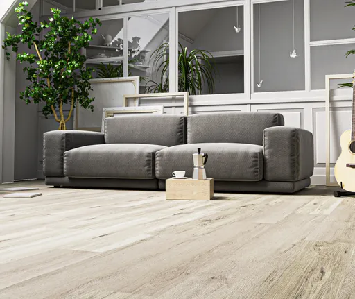 HORI Klick-Hartvinylboden Rigid SPC Eiche Markant grau Geraldton Landhausdiele Holzstruktur