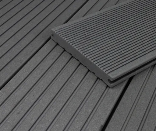 HORI Terrassendielen WPC/BPC Vollprofil massiv grau 20 x 145 mm